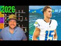 Updated Top 38 Wide Receiver Rankings For 2026 Fantasy Football