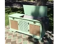 Furniture Transformation RCA Console Converted to a Beautiful Chest