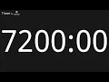 7200 Minute Countdown Timer