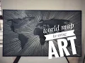 Recreating the string art part 2 world map Ft makershub