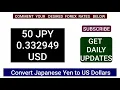 100 yen to us dollar