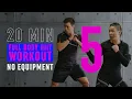 Download Lagu 20 Min Full Body HIIT Workout 5 / Intense Fat Burning \u0026 Toning Cardio / No Equipment