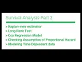 Survival Analysis - Part 2