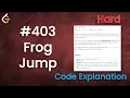 Frog Jump Live Coding with Explanation Leetcode - 403