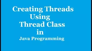 Thread in Java Programming Thread Life Cycle MultiThreding