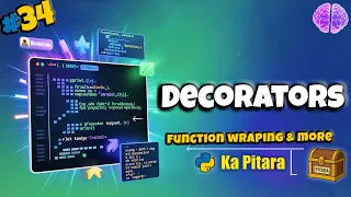 Mastering Decorators in Python Function Wrappers Techniques Python ka Pitara DeathCode