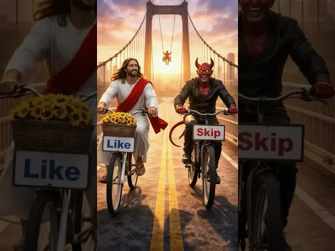 Like for Goodness, Skip for Evil! 🙏✨ #jesus #vs #devil