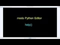 The HELP Function in the Python Editor