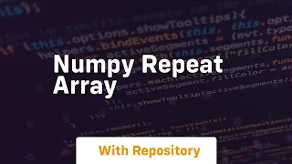 numpy repeat array