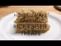 DIY How to Make Caramel Rice Krispie Treats - Rice Krispie Marshmallow Bars