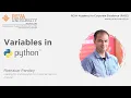 Basic Python Hacks Part 7 - Variables in Python RACE REVA University