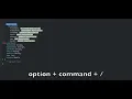 Xcode shortcuts Documentation