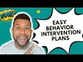 HOW TO CREATE A BEHAVIOR PLAN