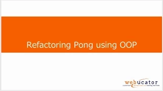 Refactoring Pong using Object-Oriented Python