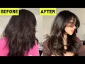 How To Style Curtain Bangs and Tame Frizzy Hair Like HAIR STYLISTS