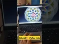 Colorfull Circle in Python Program Using the python make a circle in Laptop Design
