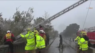 Ventura County crews deal with river rescues evacuations