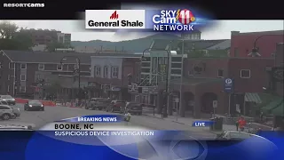 Multiple streets closed in Boone N C after suspicious device reported
