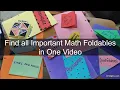 Tricks - Find all the Important Math Foldables for your use here Tips How to Make Maths Foldable