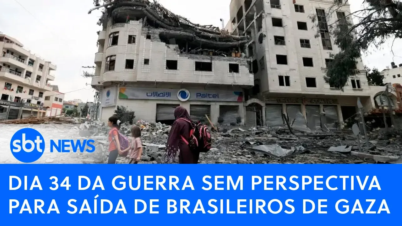 ????Brasil Agora: Dia 34 da guerra sem perspectiva para saída de brasileiros de Gaza | SBT AO VIVO
