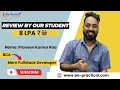 Placed as Bepractical Placement Reviews Fullstack Developer Course BePractical