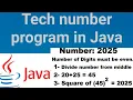 Tech number program in Java