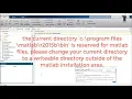 How to change current directory without coding in MATLAB Simulink