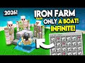1 200 In 5 Minute BEST IRON Farm in Minecraft 1 2