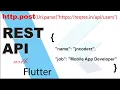 Rest API HTTP Post Method I JSON I Flutter App