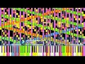 Rush E piano backwards Original vs rewind