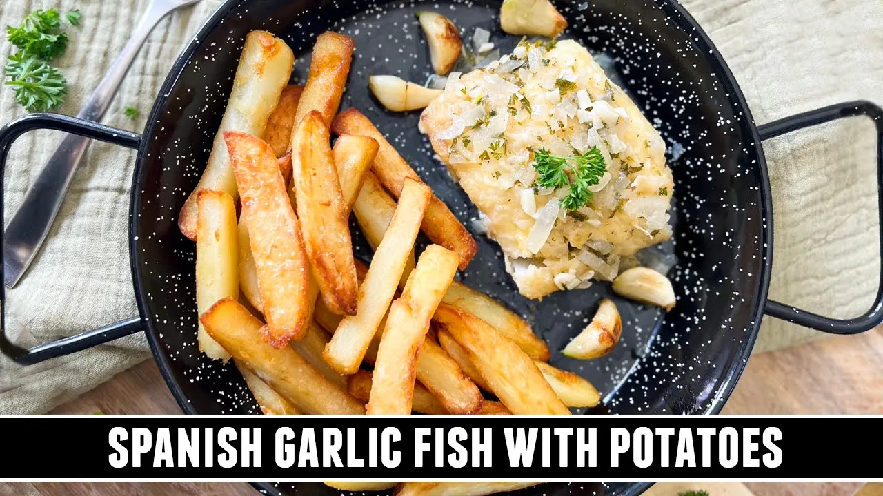 My Mothers Garlic Fish with Potatoes   SERIOUSLY Good 30 Minute Recipe