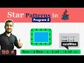 Star Pattern Program in Java - 2 Coding Wallah