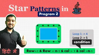 Star Pattern Program in Java - 2 Coding Wallah