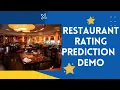 Restaurant Rating Prediction using Machine Learning Demo