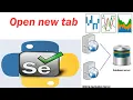 23 Selenium with Python - - Open new tab