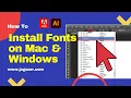 How to Install Adobe Fonts - How to install free adobe Typekit fonts in Windows Mac tutorial