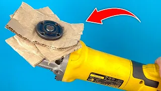 Why It Is Not Patented Insert Cardboard Into Angle Grinder And Amazed 