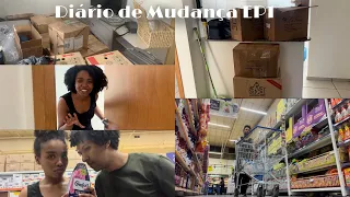 DIÁRIO DE MUDANÇA #1 | primeiro dia na casa nova, tour pelo apto vazio, ficamos sem luz!