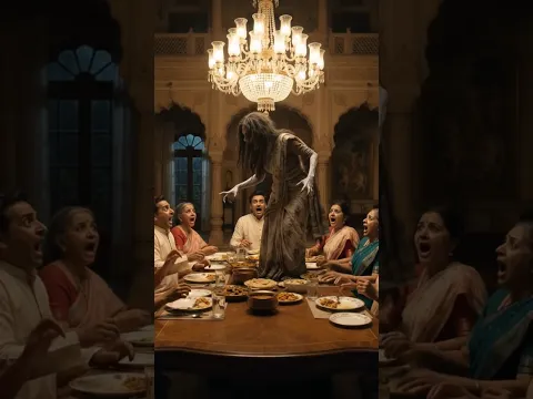 बड़े हवेली की भूतनी अचानक आ गयी / #bhoot #aivideo #ghost #horror #horrorstories #darkplace #shorts