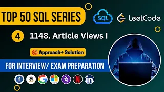 Article Views I Leetcode 1148 SQL Interview Question and Answer