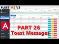Part 26 - Adding Toast Messages Success Messages