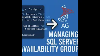 Manage SQL Server AG with Powershell