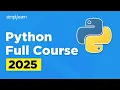 Python Full Course Python Programming Training Python 2026 Simplilearn