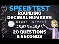 Math Quiz Rounding Decimal Numbers MATH SPEED TEST