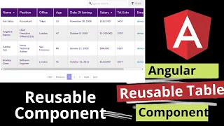 Reusable Table Component in Angular Reusable Component Angular