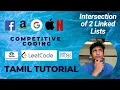 Intersection of Two Linked Lists Tamil Tutorial C LeetCode 160 Easy