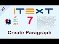 Create Paragraph iText Java Tutorial