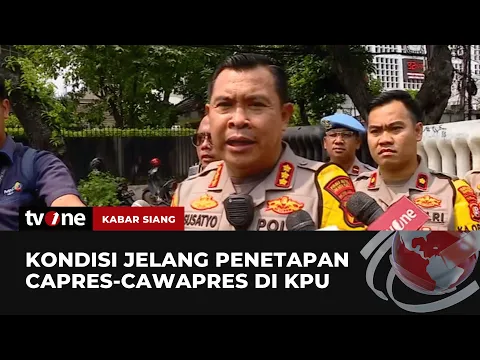 Pengamanan di KPU Diperketat Jelang Penetapan Capres-Cawapres Nanti Sore