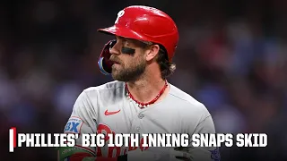 Phillies snap 10-game losing streak in extra innings vs Braves ESPN MLB