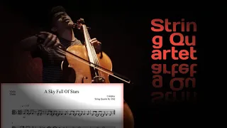 Download A Sky Full Of Stars String Quartet Score (Coldplay) MP3